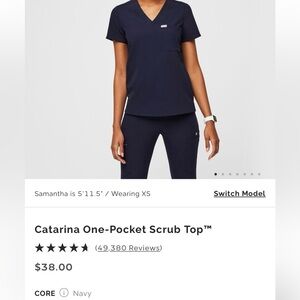 Figs Catarina scrub top